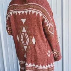 Very J Clothing The Schertz Cardigan In Rust 19 Very J Clothing The Schertz Cardigan In Rust