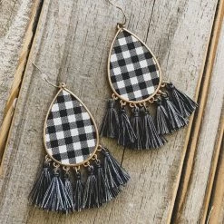 Bosuk Jewelry The Hallsville Earrings In Black