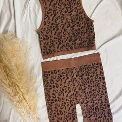 Gypsy Waltz Keene Leopard Print Top New