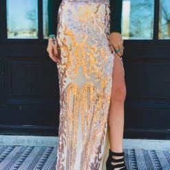 L & B The Sterling City Skrt In Rose Gold