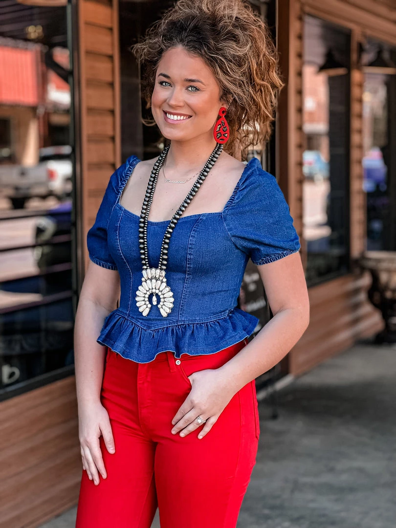 Shop Iris Basic Clothing Bailey Denim Crop Top 9 Shop Iris Basic Clothing Bailey Denim Crop Top