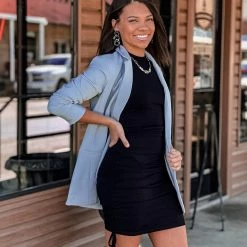 Gypsy Waltz Clothing Florence Blazer In Blue 18 Gypsy Waltz Clothing Florence Blazer In Blue