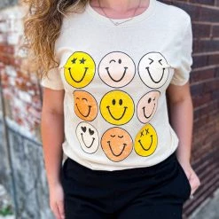 Gypsy Waltz Palestine Smiley Face Tee