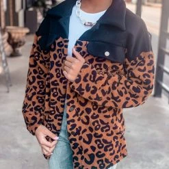 Gypsy Waltz Mathis Leopard Shacket Clothing