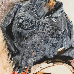 Gypsy Waltz Arlington Rhinestone Denim Jacket Clothing