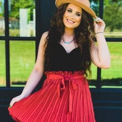 O Fashion The Tornillo Skirt In Rust Clothing