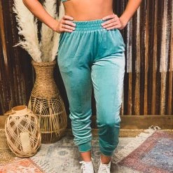 Better Be SCREENBUSTER Velvet Joggrs In Teal 12 Better Be SCREENBUSTER Velvet Joggrs In Teal