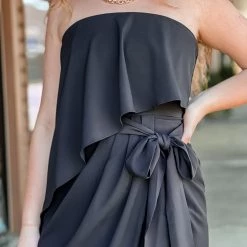 Gypsy Waltz Clothing Pecan Hill Wrap Dress In Black