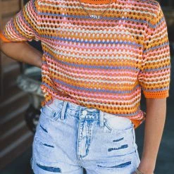 Gypsy Waltz Petrolia Knit Top Clothing