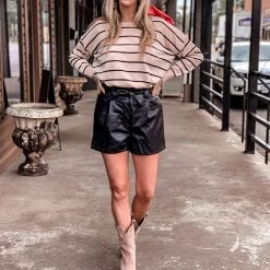 Veracci Uhland Leather Shorts New