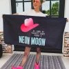 Mud Honeys Accessories The Brookside NEON MOON Tapestry Towel