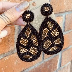 Bosuk Jewelry Temple Earring In Black