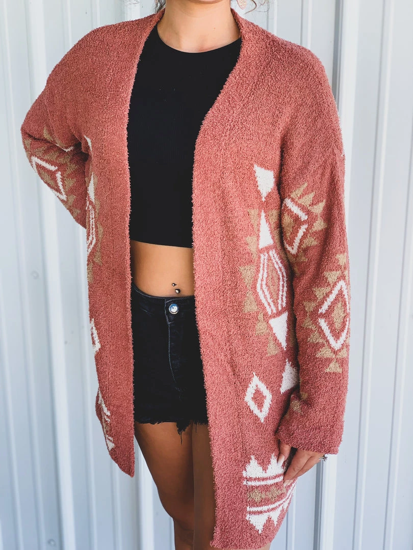 Very J Clothing The Schertz Cardigan In Rust 3 Very J Clothing The Schertz Cardigan In Rust