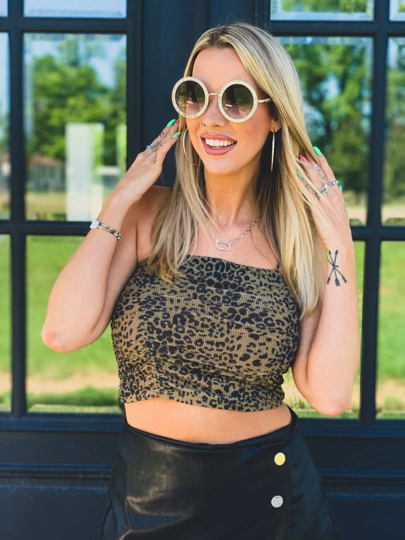 Heart & Hips Clearance The San Leon Crop Topp 10 Heart & Hips Clearance The San Leon Crop Topp