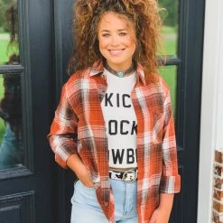 La Mel The Bardwell Flannel In Ginger Clearance 10 La Mel The Bardwell Flannel In Ginger Clearance