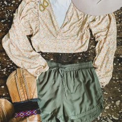 Hidden Brand The Evadale Crop Top In Honey 12 Hidden Brand The Evadale Crop Top In Honey