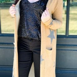 BIBI Clearance The Mercedes Sequin Topp In Black