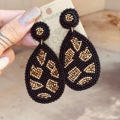 Bosuk Jewelry Temple Earring In Black