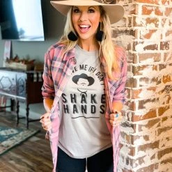 La Mel The Rose City Flannel In Pink Clearance 10 La Mel The Rose City Flannel In Pink Clearance