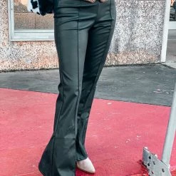 Canvas Clothing The Lancaster Flare Pants In Black