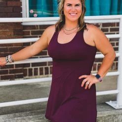 Gypsy Waltz Missouri City Athletic Dress In Maroon In Curvy Clothing 13 Gypsy Waltz Missouri City Athletic Dress In Maroon In Curvy Clothing
