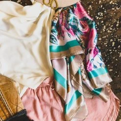 Gypsy Waltz Accessories Florence Wild Rag Head Scarf In Champagne