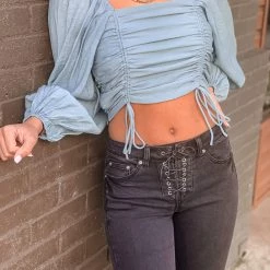 Gypsy Waltz Inez Top In Blue