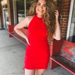 Gypsy Waltz Riesel Dress In Red New