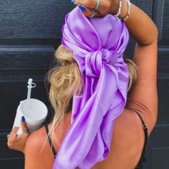 Cap Zone SCREENBUSTER Wild Rag Head Scarf In Lilac Special Daily Deals