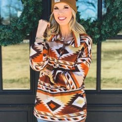 Lovely J Clearance The Archer City Pullover In Rust (S-3X) - FINAL SALE 12 Lovely J Clearance The Archer City Pullover In Rust (S-3X) - FINAL SALE