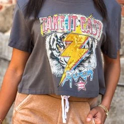 Gypsy Waltz Batesville Take It Easy Crop Tee Clothing