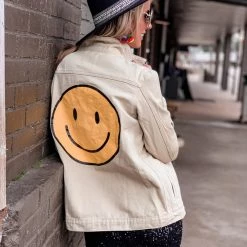 Fantastic Fawn Smiley Jacket In Tan