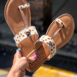 Matisse Footwear Clearance The Miami Sandl In Brown Spot Cowhide 9 Matisse Footwear Clearance The Miami Sandl In Brown Spot Cowhide