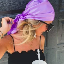 Cap Zone SCREENBUSTER Wild Rag Head Scarf In Lilac Special Daily Deals