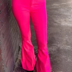 Gypsy Waltz Ropesville Bell Bottoms In Pink