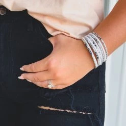 Bosuk Jewelry Clearance The Falls City Bracelt In Snake Print