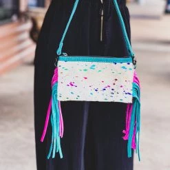 Gypsy Waltz Accessories Saginaw Rainbow Acid Wash Crossbody