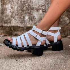 Gypsy Waltz New Boston White Chunky Sandals 13 Gypsy Waltz New Boston White Chunky Sandals