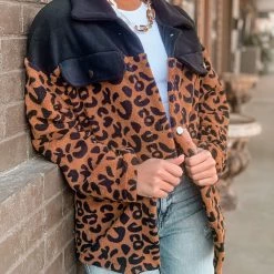 Gypsy Waltz Mathis Leopard Shacket Clothing