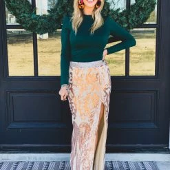 L & B The Sterling City Skrt In Rose Gold