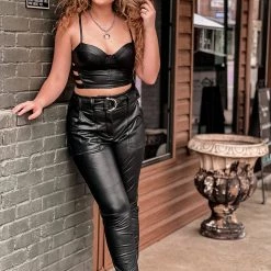 Gypsy Waltz Rockdale Leather Two Piece Set Clothing