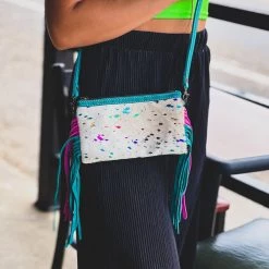 Gypsy Waltz Accessories Saginaw Rainbow Acid Wash Crossbody