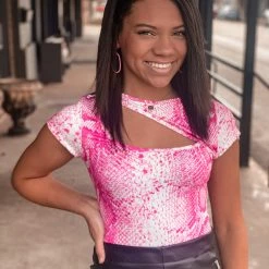 Gypsy Waltz Killeen Body Suit In Pink