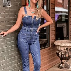 Gypsy Waltz Clothing Pinehurst Denim Overalls Jumpsuit
