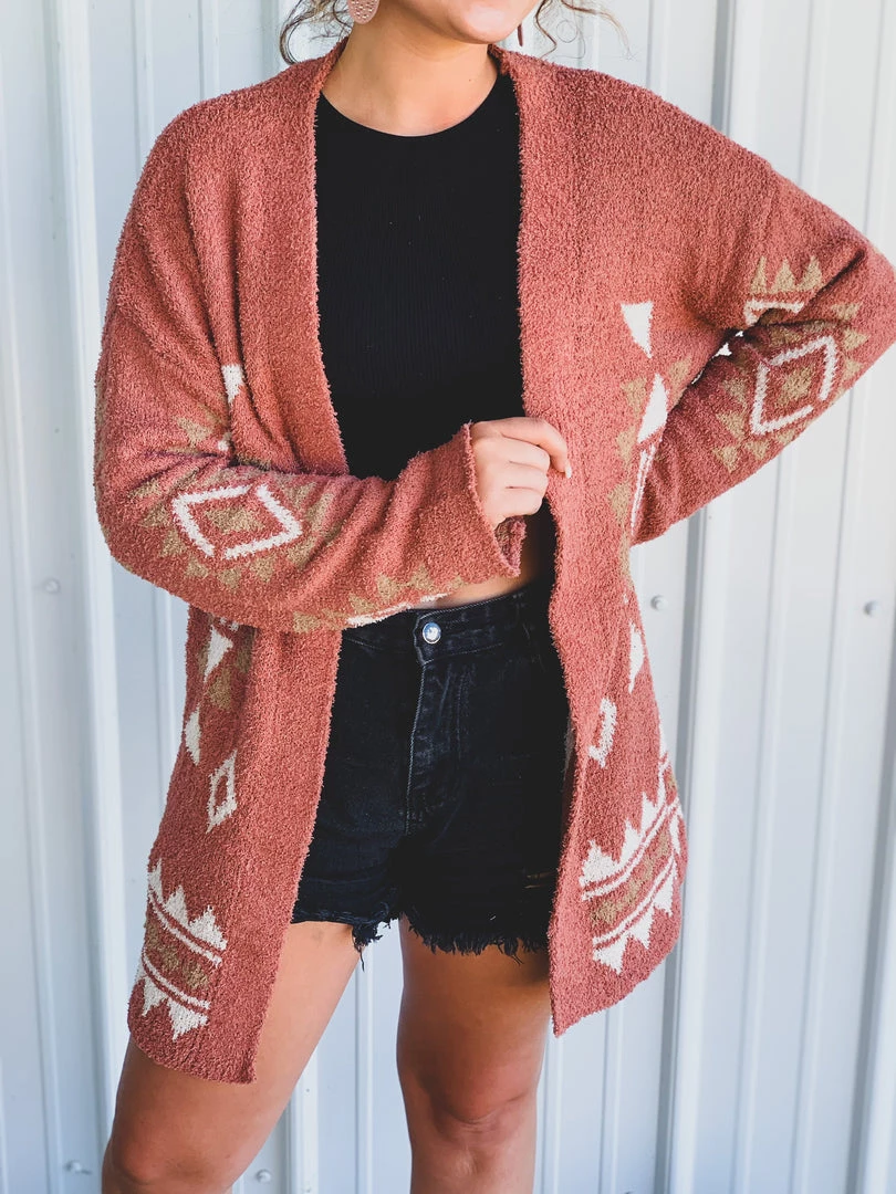 Very J Clothing The Schertz Cardigan In Rust 5 Very J Clothing The Schertz Cardigan In Rust