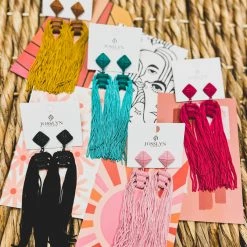 Gypsy Waltz Marietta Tassel Fringe Earrings (5 Colors)