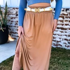 Ninexis The Fulton Skirt In Camel Clothing