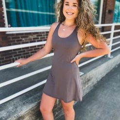 Gypsy Waltz Missouri City Athletic Dress In Gray Clothing 11 Gypsy Waltz Missouri City Athletic Dress In Gray Clothing