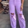 Gypsy Waltz Aledo Pants In Lavender Clothing