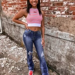 Gypsy Waltz New Abbott Denim Flares